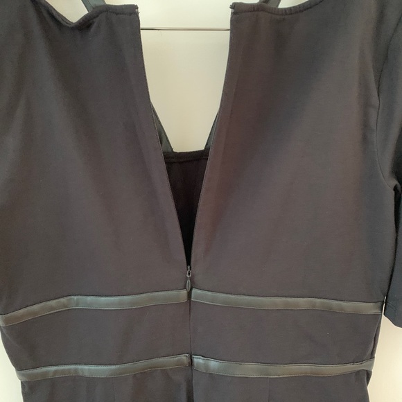 Statement dress with leather detail, Zapelle/eShakti - Picture 6 of 7